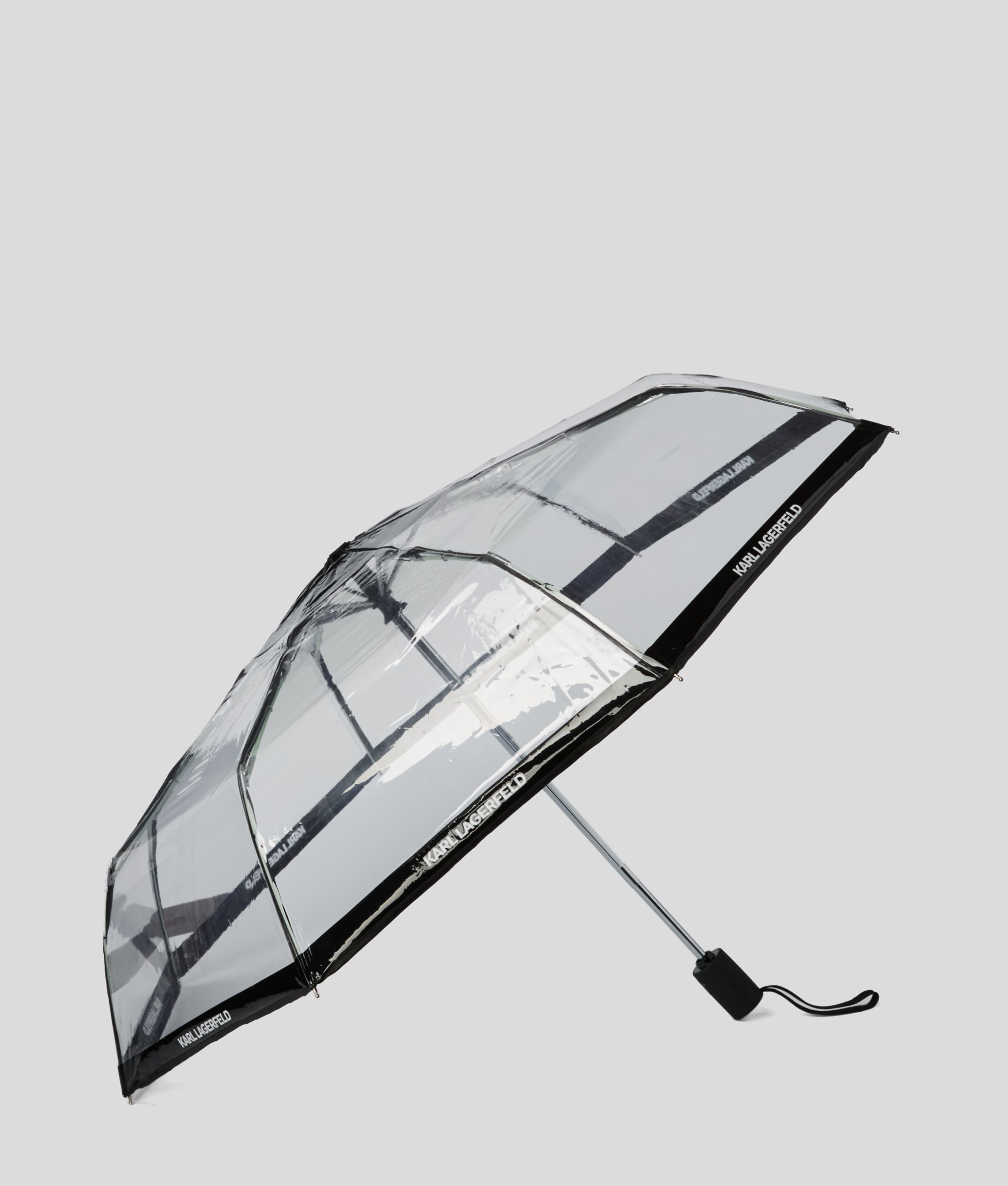 Karl Lagerfeld Logo Transparent Umbrella