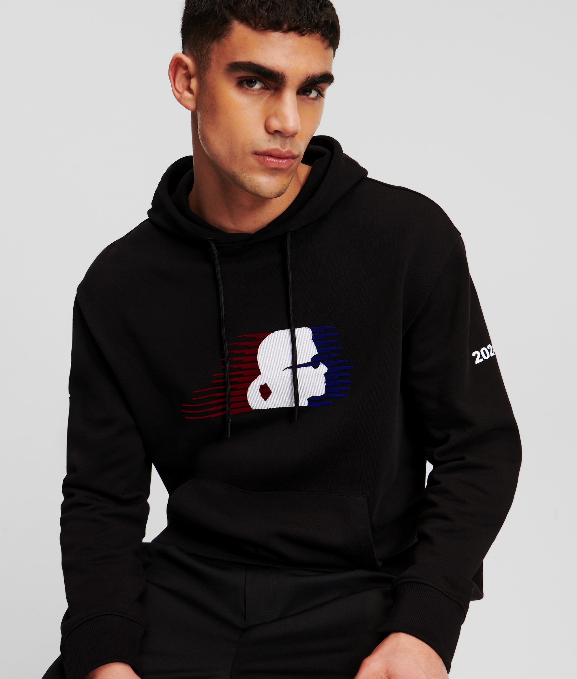 Karl Lagerfeld Paris Hoodie In Black