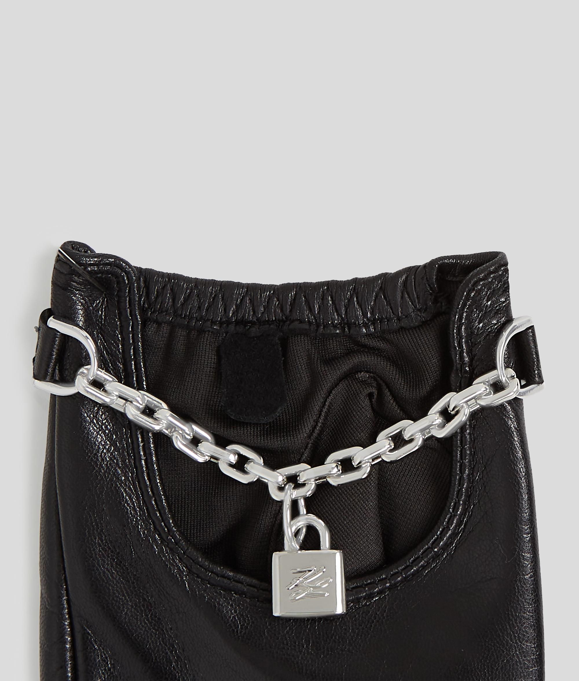 Karl Lagerfeld K/autograph Padlock Fingerless Gloves