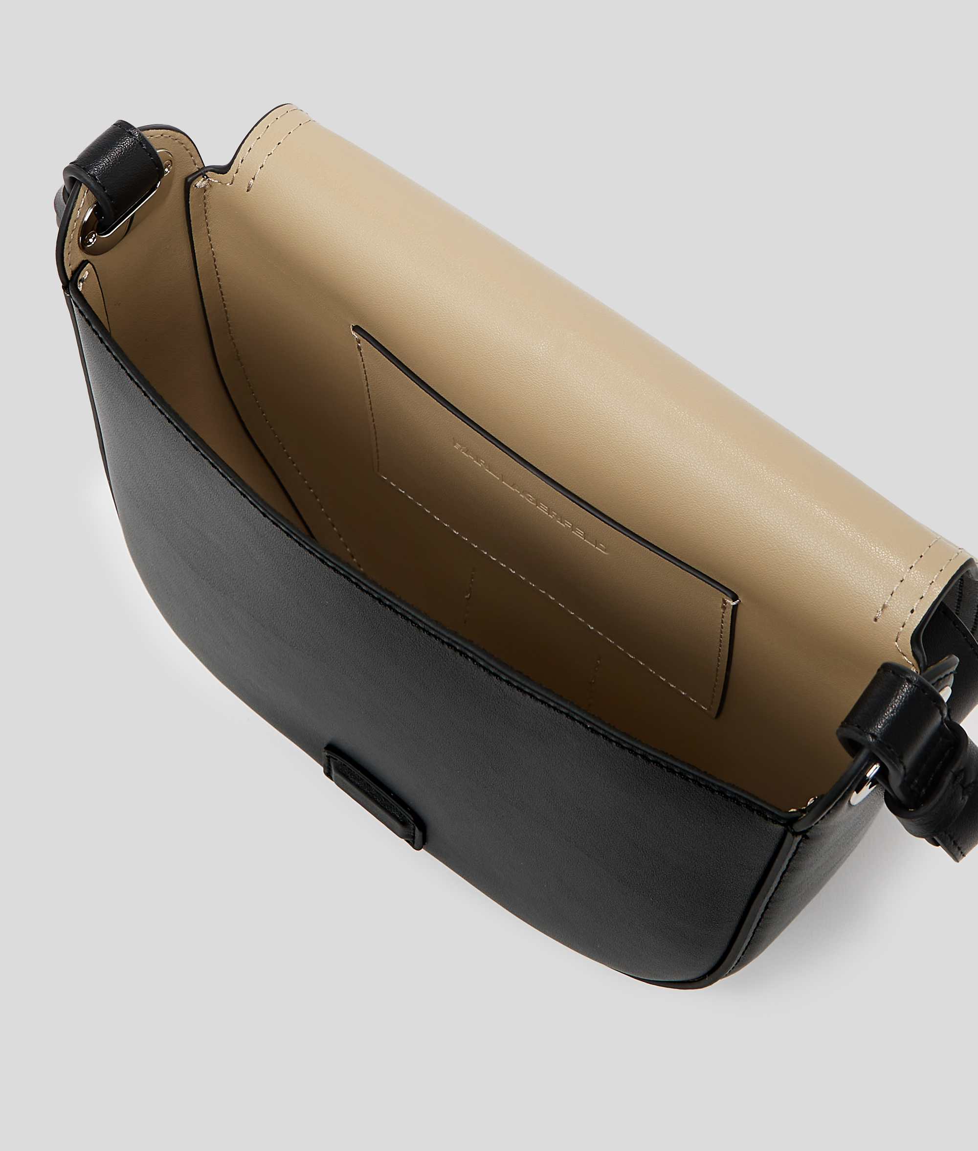 Karl Lagerfeld K/circle Perforated Saddle Bag