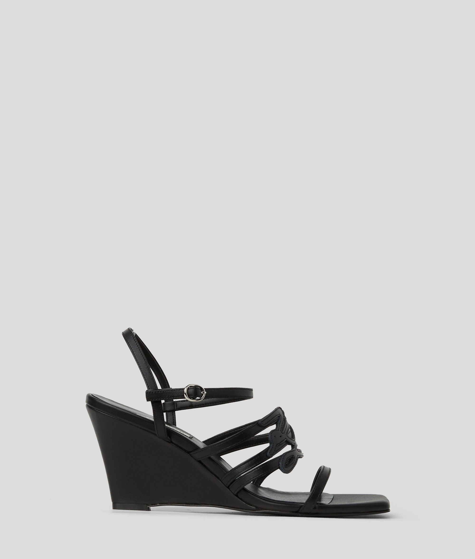 Karl Lagerfeld Rialto 80mm Leather Sandals