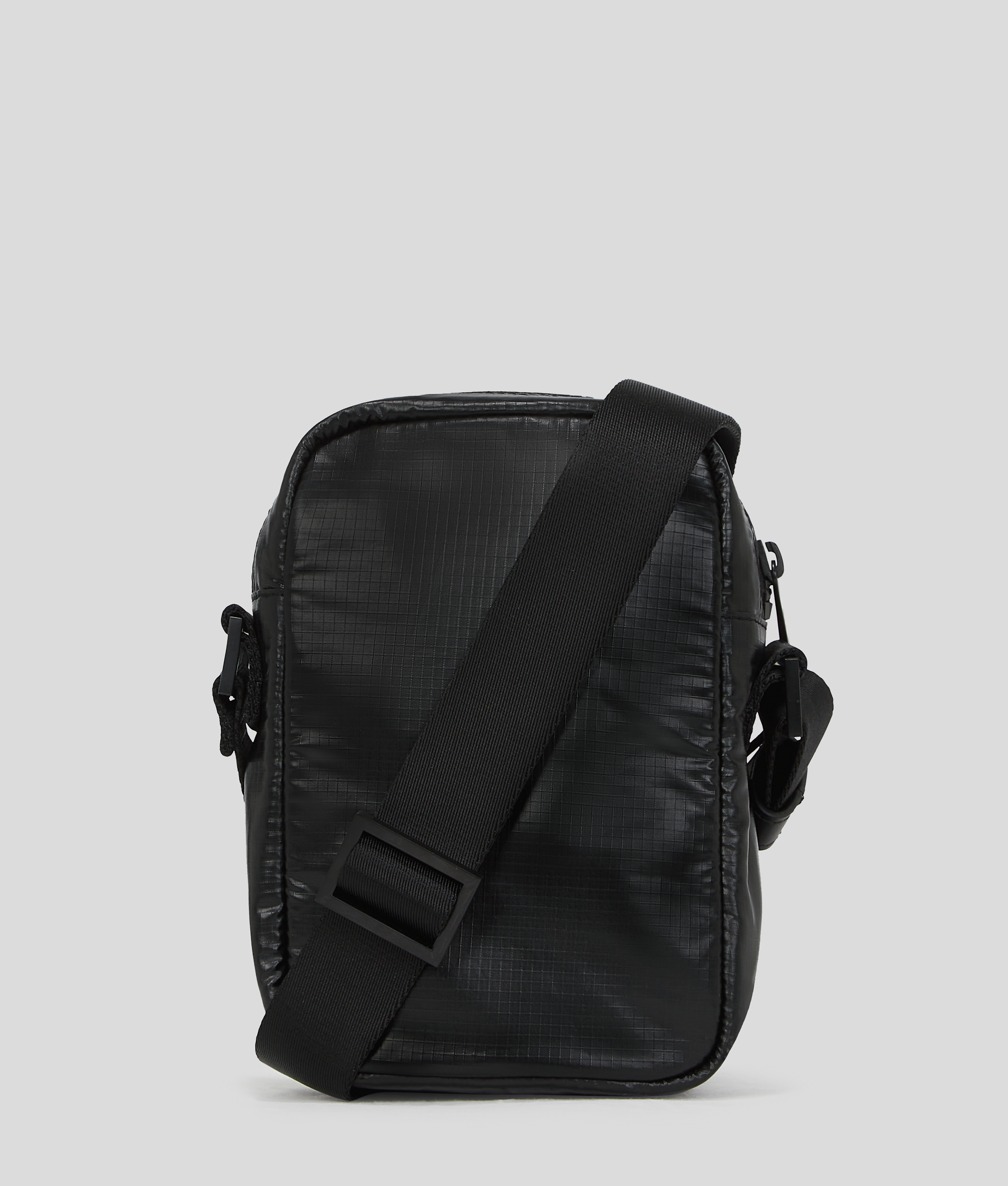 Karl Lagerfeld Patch-logo Messenger Bag In Black