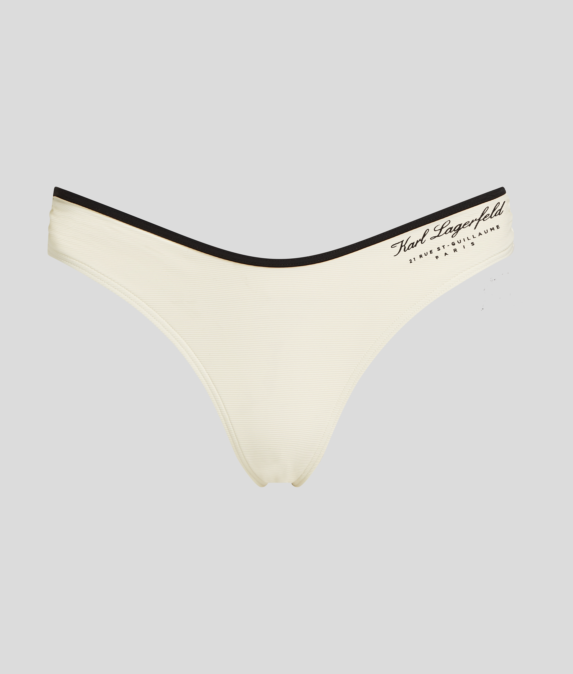 Karl Lagerfeld Hotel Karl High-rise Bikini Bottoms In Green