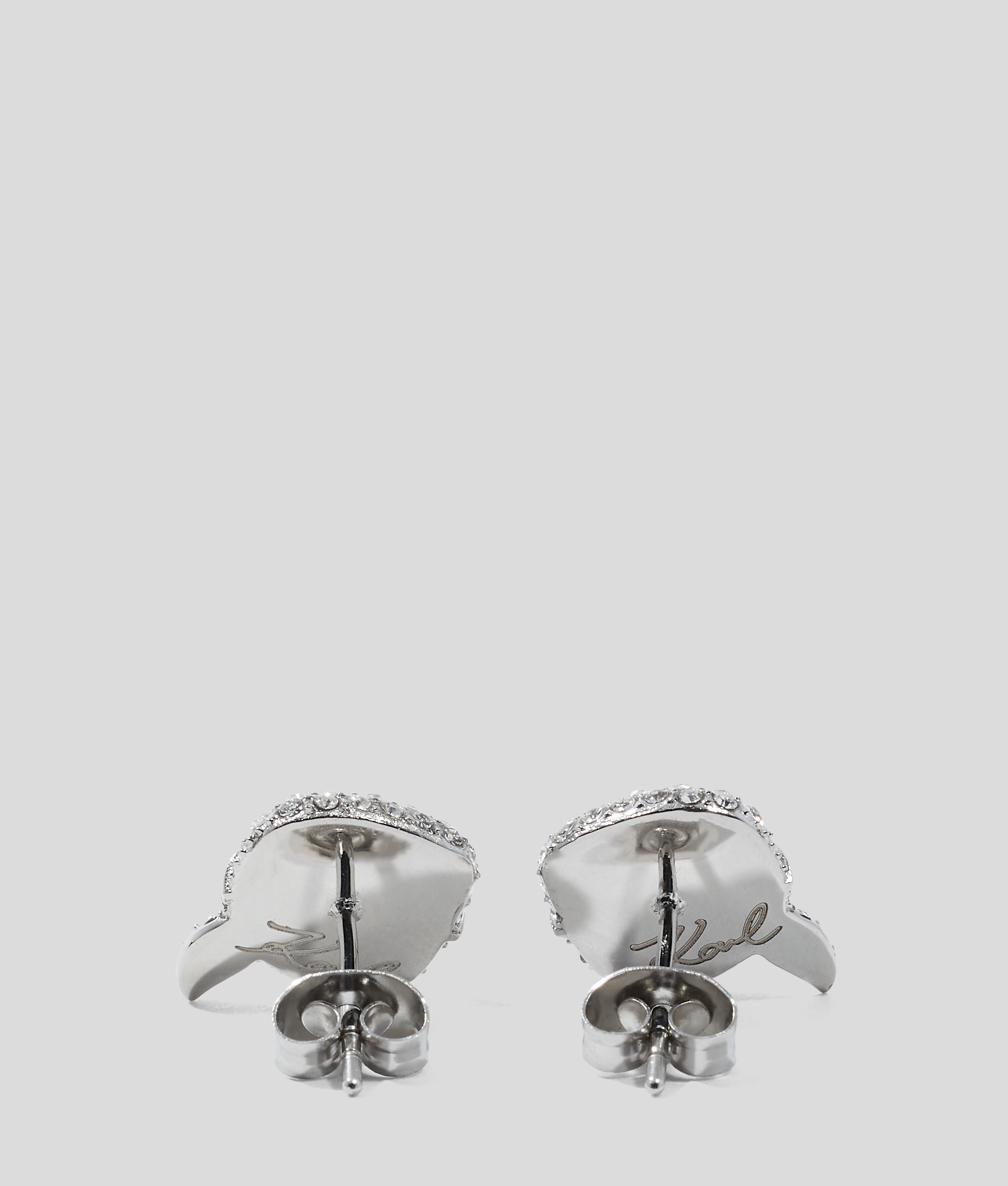 Karl Lagerfeld Ikon Pavé Karl Charm Earrings