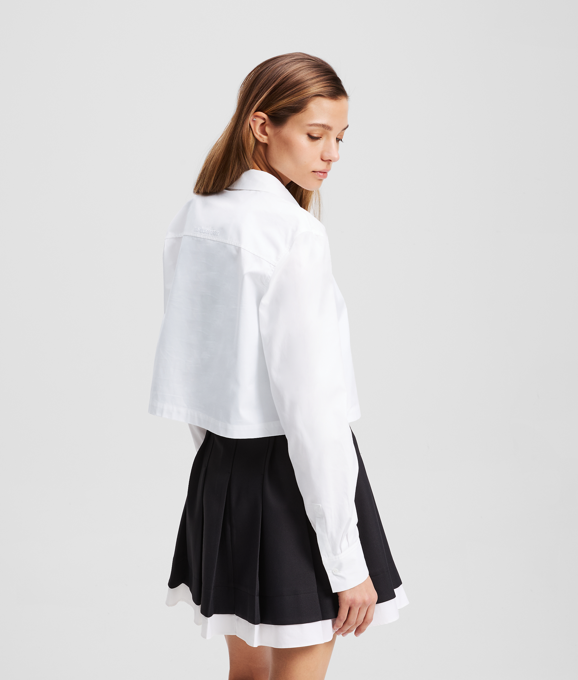 Karl Lagerfeld Ikon Oxford Shirt In Black