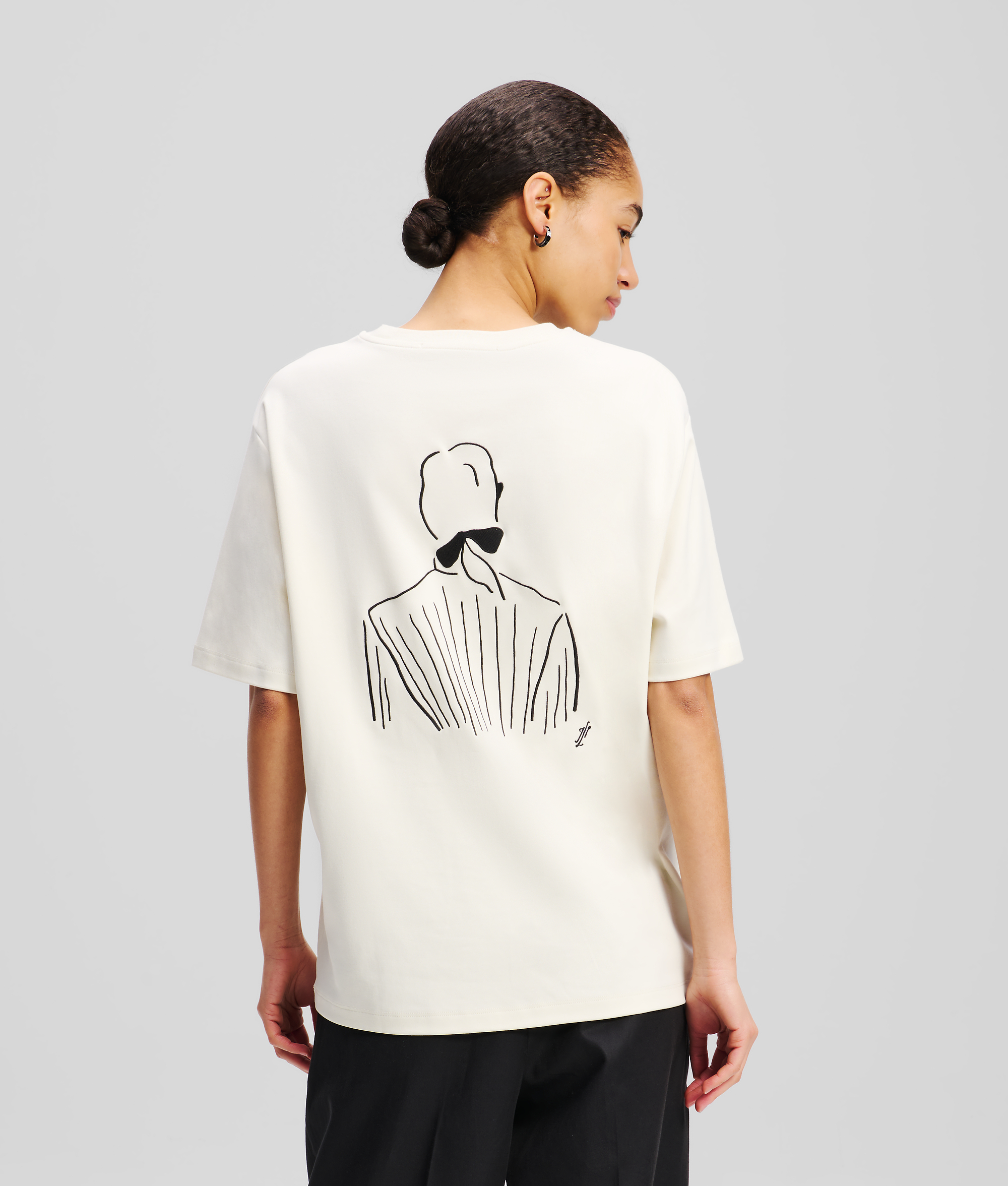 Karl Lagerfeld Kl X Jorge Parra Oversized T-shirt In White