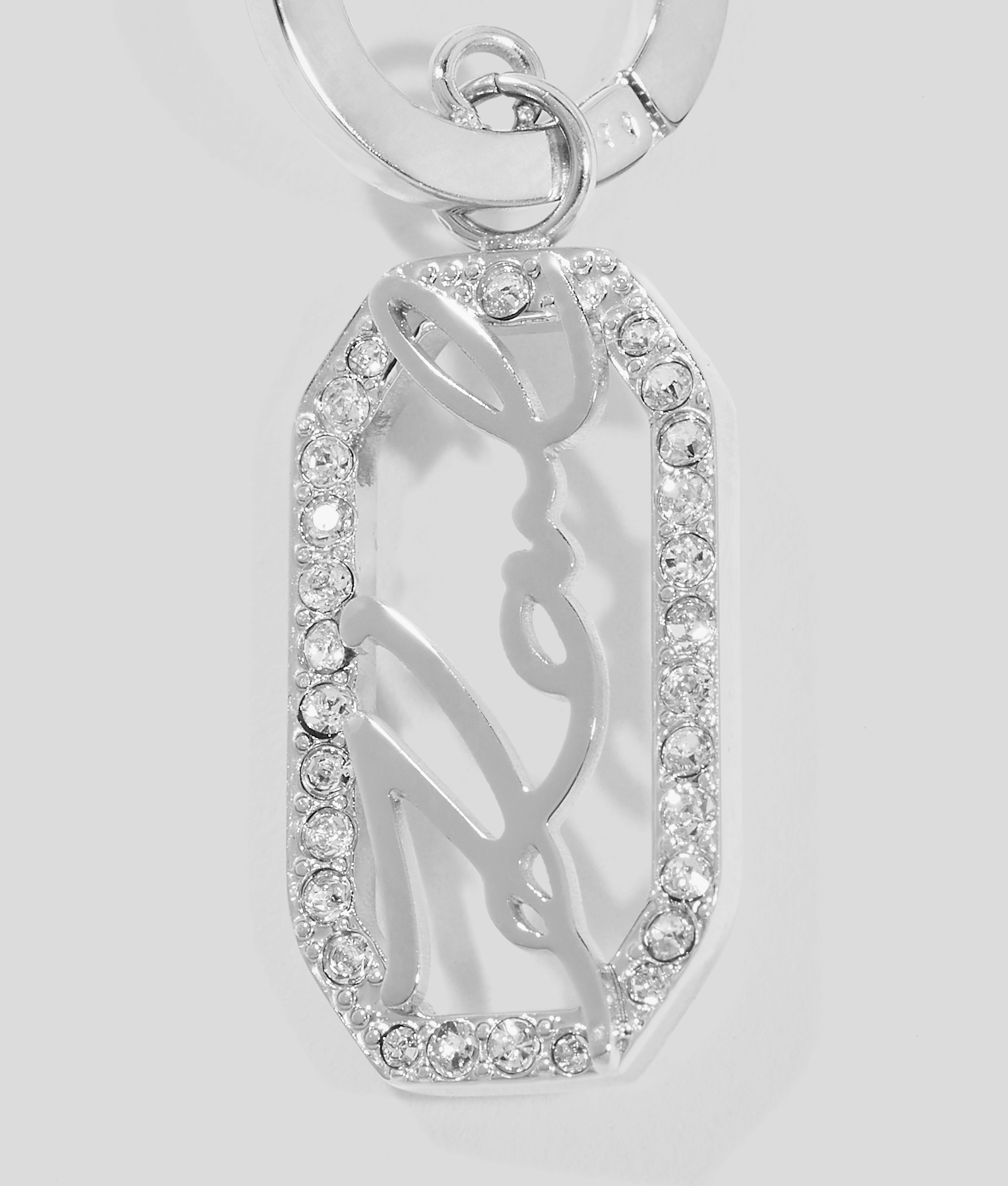 Karl Lagerfeld Karl Signature Pavé Drop Earrings