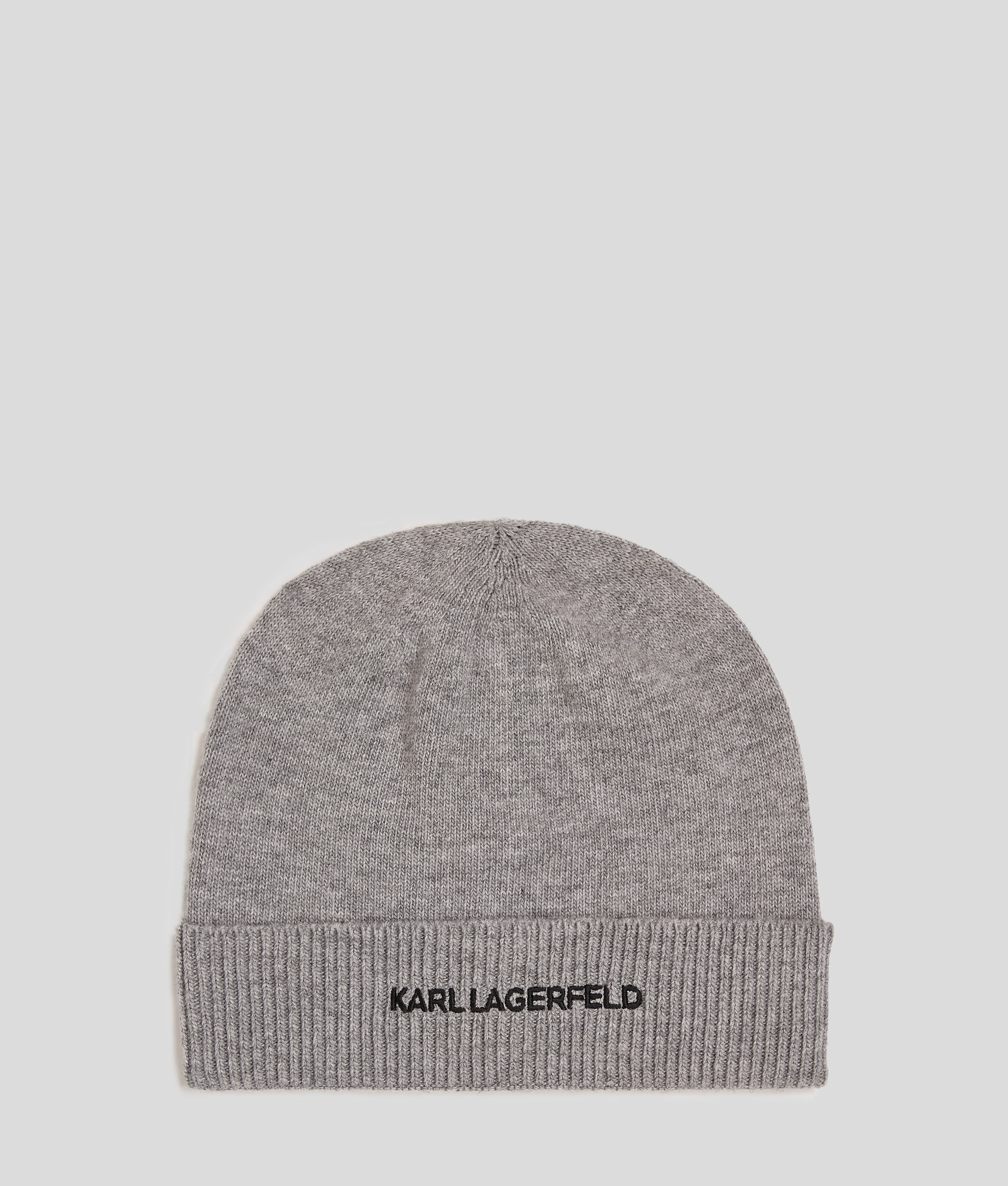Karl Lagerfeld, K/essential Beanie, Man, Grey, Size: One size