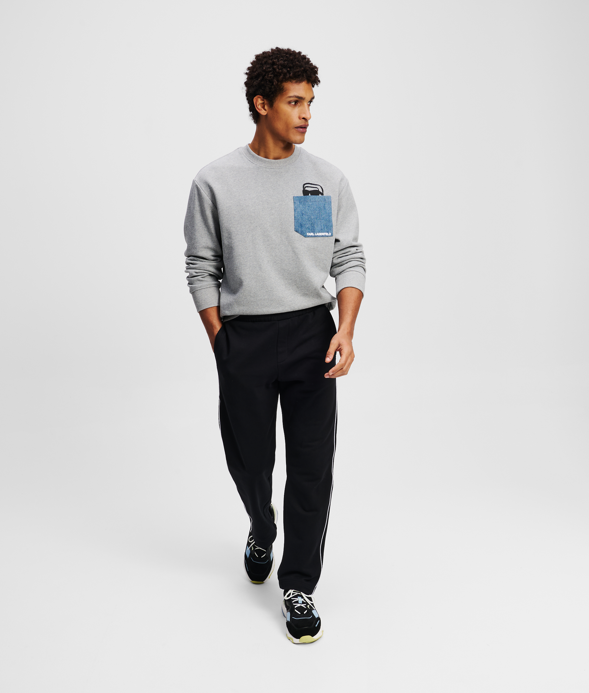 Karl Lagerfeld Man In Gray