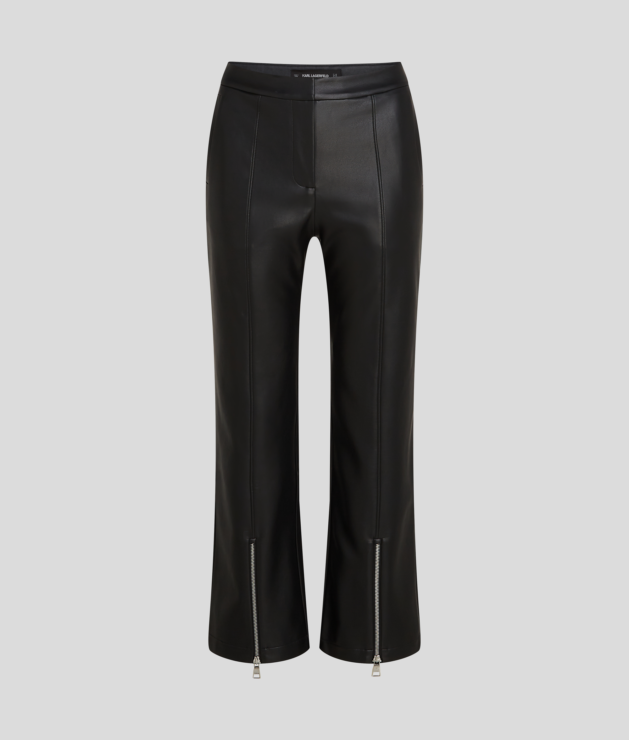 Karl Lagerfeld Faux-leather Pants In Black