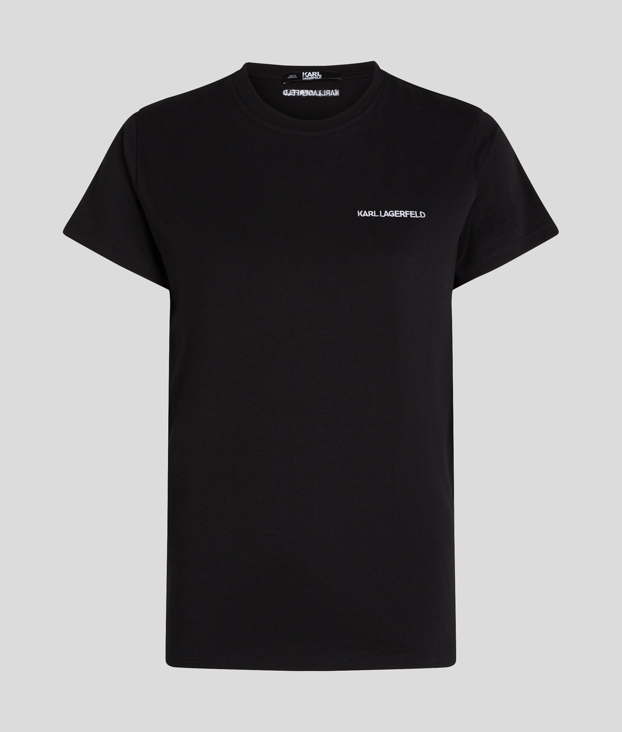 Karl Lagerfeld Logo T-shirt In Black