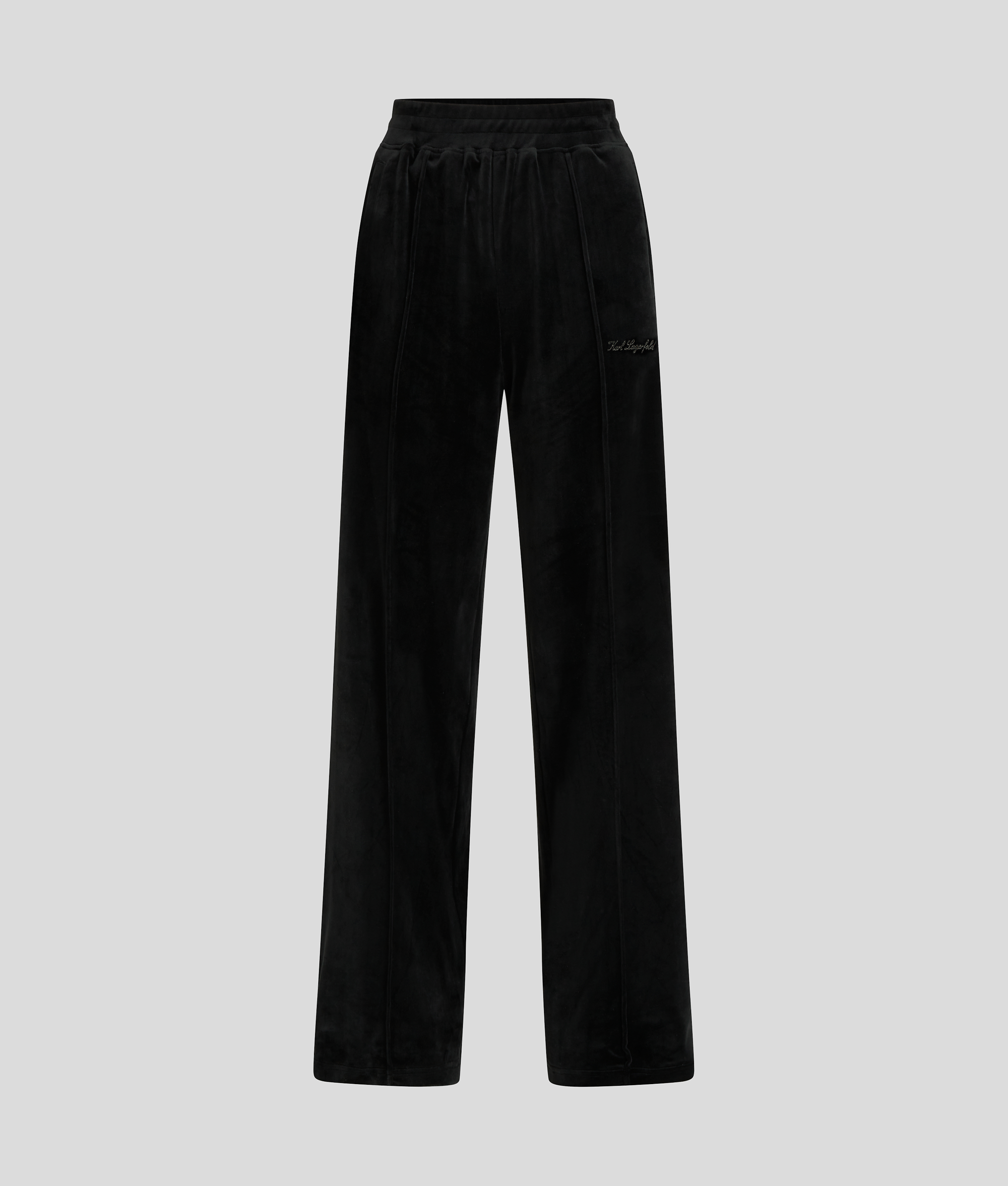 Karl Lagerfeld Hotel Karl Velour Joggers In Black