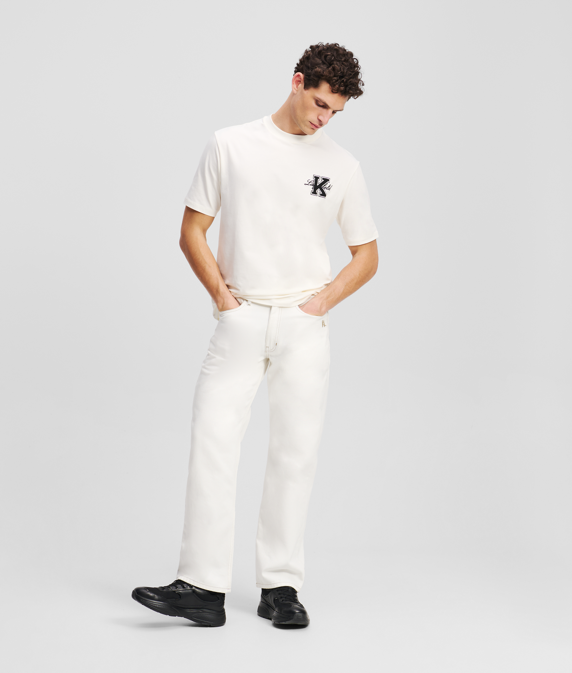Karl Lagerfeld K-initial T-shirt In White