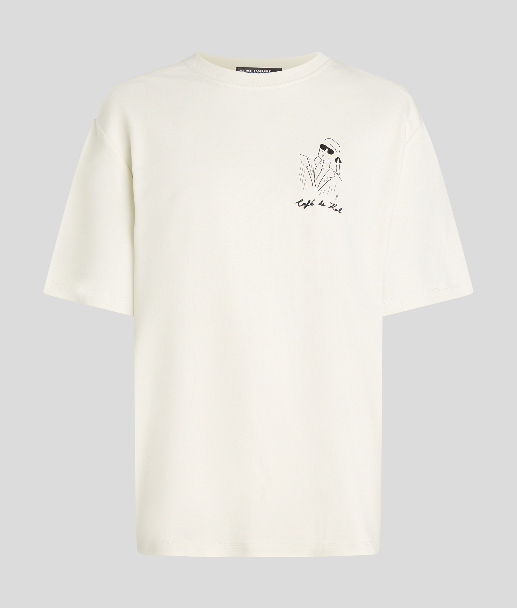 Karl Lagerfeld Kl X Jorge Parra Oversized T-shirt In White