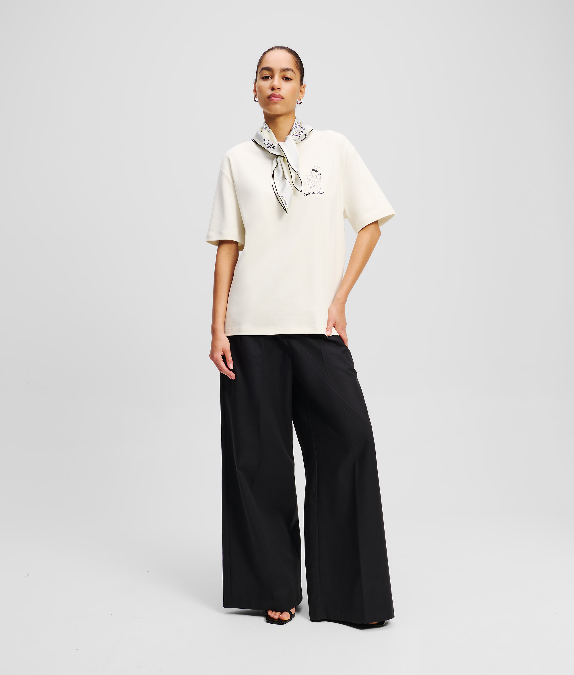 Karl Lagerfeld Kl X Jorge Parra Oversized T-shirt In White