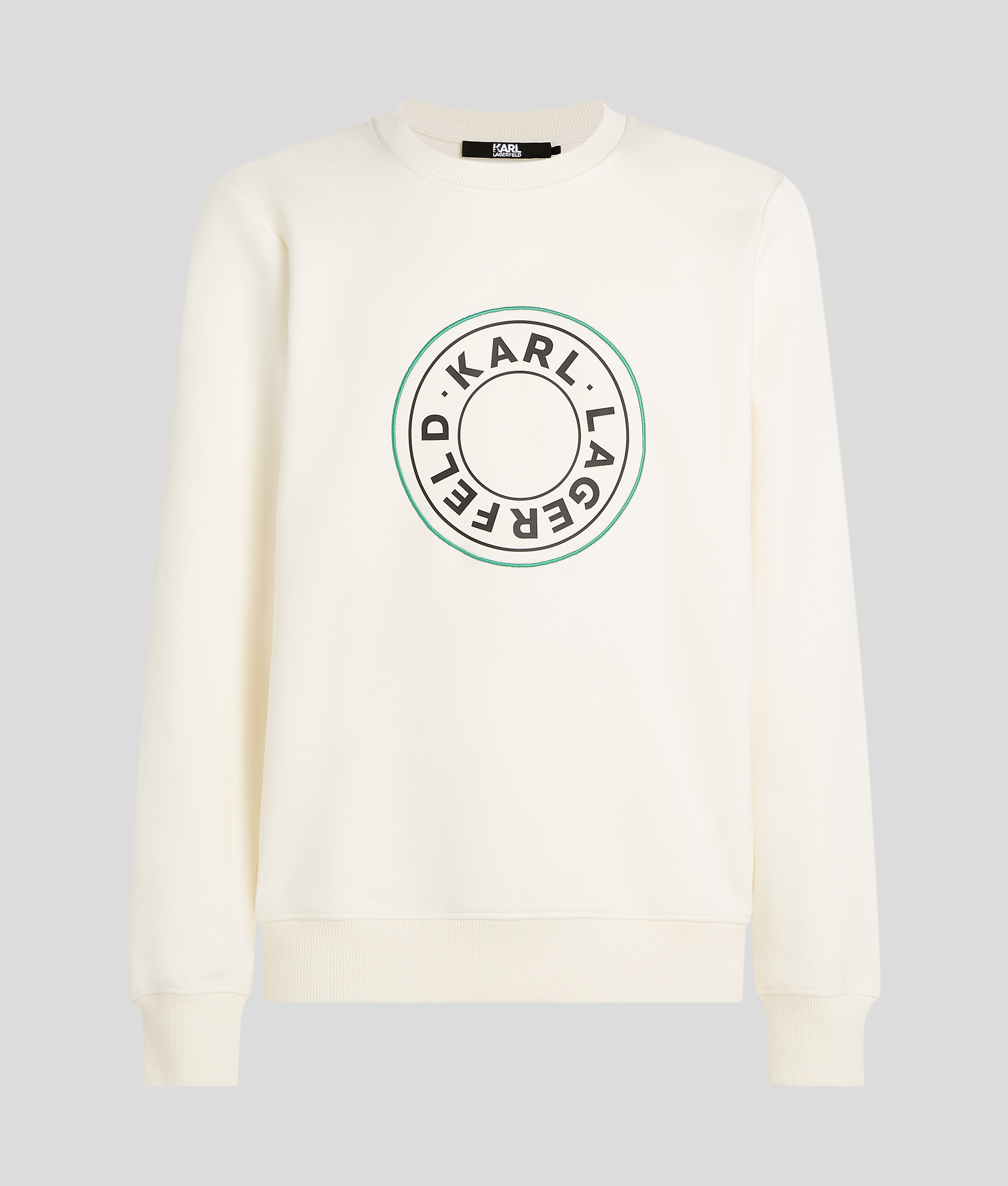 Karl Lagerfeld, Circle Logo Sweatshirt, Man, Pristine, Size: L